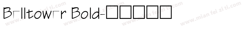 Belltower Bold字体转换